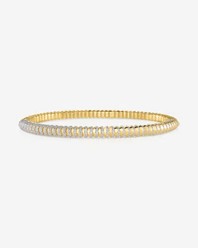 Ring Concierge Pavé Diamond Gold Cloud Coil Bangle