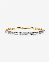 Ring Concierge Pavé Diamond Stackable Gold Cloud Bangle