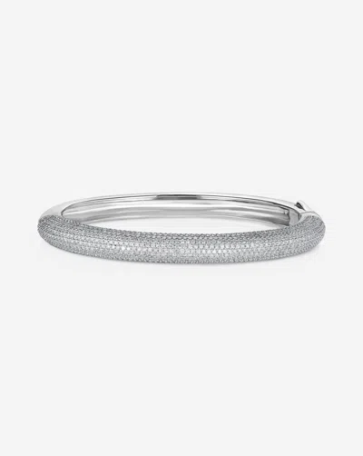 Ring Concierge Pavé Diamond Stackable Gold Cloud Bangle