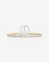 Ring Concierge Pearl + Pavé Diamond Ring