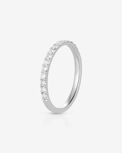 Perfect Pavé Diamond Ring | Platinum In Metallic from Ring Concierge