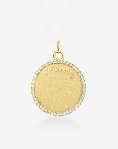 Ring Concierge Personalized Medallion Pendant In 14k Yellow Gold