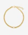 Ring Concierge Petite Bezel-set Diamond Curb Chain Bracelet