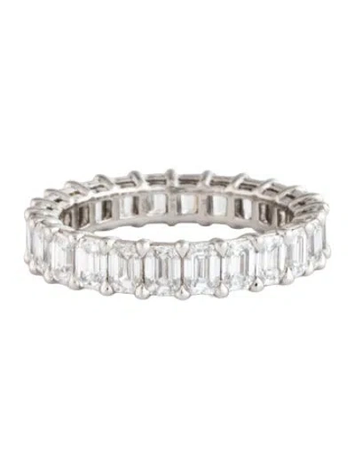 Pre-owned Ring Concierge Platinum 3.60ctw Lab-grown Diamond Eterntiy Band In Multicolor