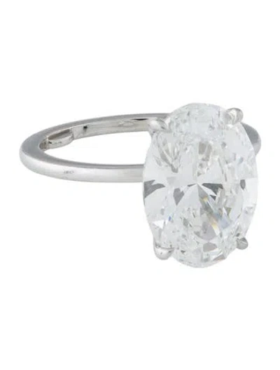 Pre-owned Ring Concierge Platinum 4.51ct Lab-grown Diamond Engagement Ring In Multi