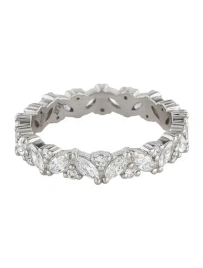 Pre-owned Ring Concierge Platinum Diamond Eternity Band In Multicolor