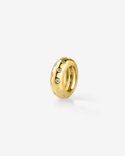 Ring Concierge Scattered Diamond Eternity Bead In 14k Yellow Gold