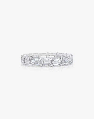 Ring Concierge Sideways Emerald Diamond Eternity Band