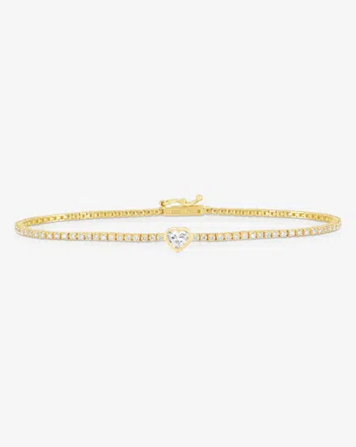 Ring Concierge Single Mixed Shapes Diamond Tennis Bracelet In Gold