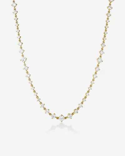 Ring Concierge Starlight Lab Diamond Tennis Necklace In Burgundy
