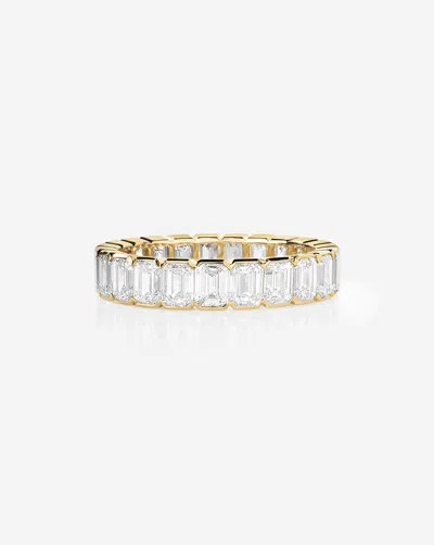 Ring Concierge The Edge Emerald Lab Diamond Eternity Band In Gold