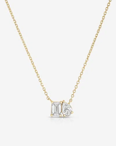 Ring Concierge Toi Et Moi Diamond Pendant Necklace In Gold
