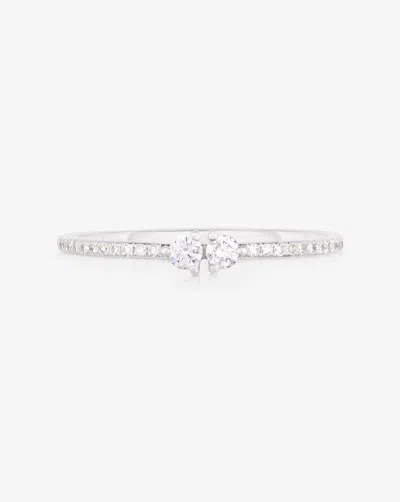 Ring Concierge Twin Diamond Ring In White
