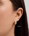 Ring Concierge Wide Fluted Gold Hoops