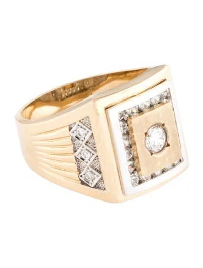 Pre-owned Ring Cubic Zirconia Square  In Multi
