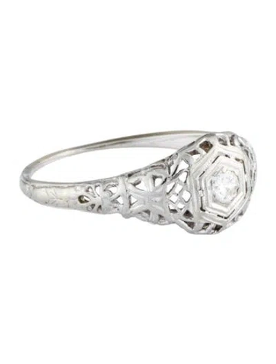 Pre-owned Ring Diamond Cocktail  In Multi
