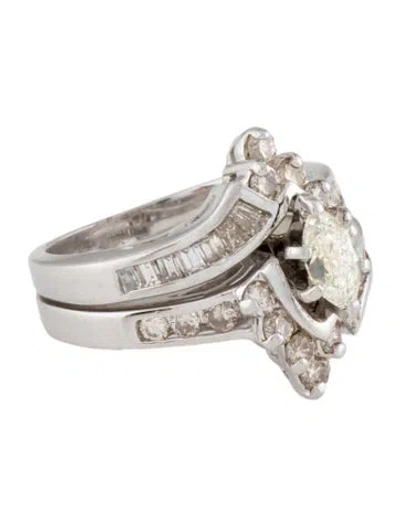 Pre-owned Ring Diamond Engagement  In Multi