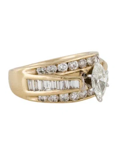 Pre-owned Ring Diamond Engagement  In Multi