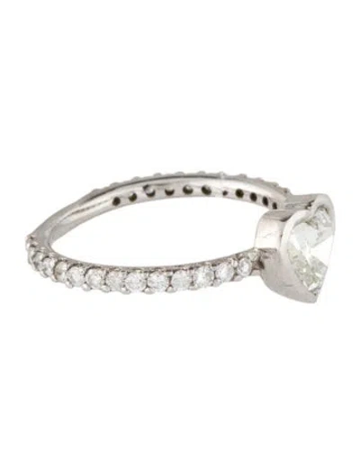 Pre-owned Ring Diamond Heart Cocktail  In Multi
