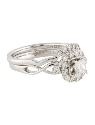 Pre-owned Ring Diamond Wedding  Set In Multi