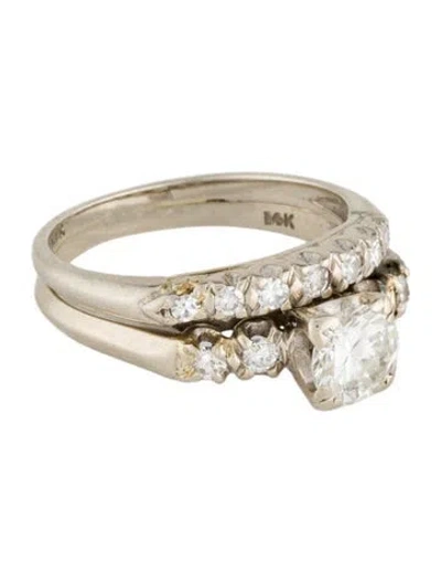 Pre-owned Ring Diamond Wedding Set In Multi