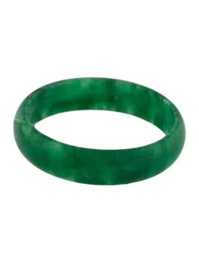 Pre-owned Ring Dyed Jadeite Band  In Multi