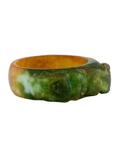 Pre-owned Ring Dyed Jadeite Cocktail  In Multi