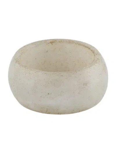 Pre-owned Ring Jadeite Carved Band In Multicolor