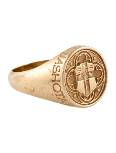 Pre-owned Ring James Avery 10k Signet  In Multicolor