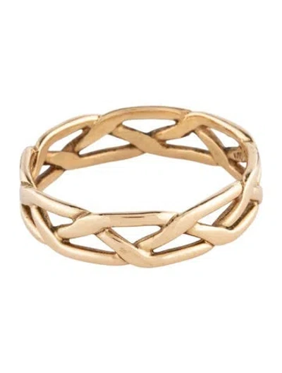 Pre-owned Ring James Avery 14k Tresse Band In Multicolor