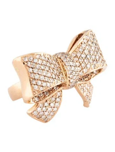 Pre-owned Ring Jason Of Beverly Hills 14k 2.41ctw Diamond Bow Cocktail  In Multi