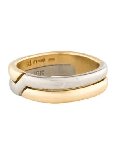 Pre-owned Ring Jean Francois Albert Two-tone Band In Multi