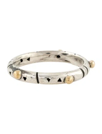 Pre-owned Ring John Atencio Solar Stack Band  In Multi