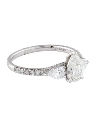Pre-owned Ring Lab-grown Diamond Engagement  In Multi