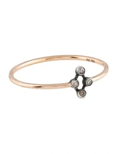 Pre-owned Ring Maria Irene Diamond Cocktail  In Multi