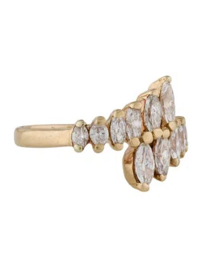 Pre-owned Ring Martin Flyer 14k Diamond Cocktail  In Multi