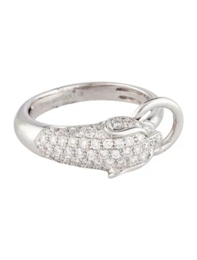 Pre-owned Ring Modani Jewels 18k Diamond & Ruby Animal Cocktail  In Multi