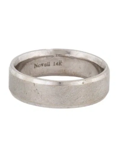 Pre-owned Ring Novell 14k Beveled Brushed Band In Multi