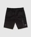 Ring Of Fire Big Boys Adino Stretch Twill Cargo Shorts In Black