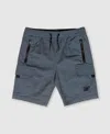 Ring Of Fire Big Boys Adlai Stretch Twill Cargo Shorts In Stormy Weather