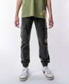 Ring Of Fire Big Boys Timmy Stretch Tech Fabric Jogger With Cargo Pockets In Olive