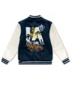 Ring Of Fire Boys 8-20 Long Sleeve Varsity Jacket In Blue