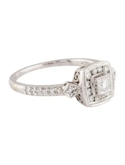 Pre-owned Ring Peter Lam 18k Diamond Engagement  In Multi