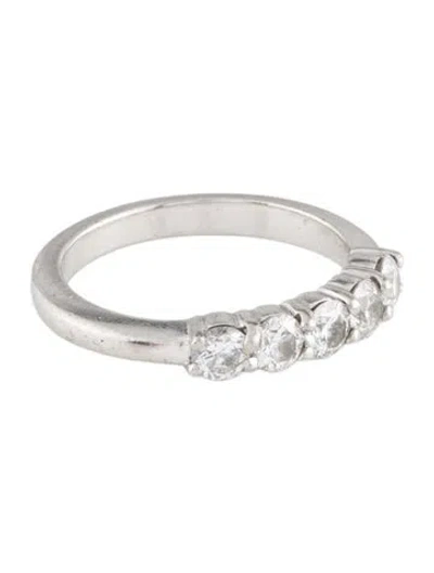 Pre-owned Ring Platinum 0.60ctw Diamond Band In Multi