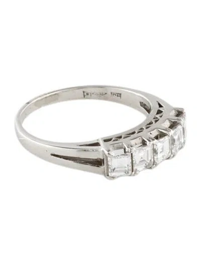 Pre-owned Ring Platinum 1.00ctw Diamond Band In Multi