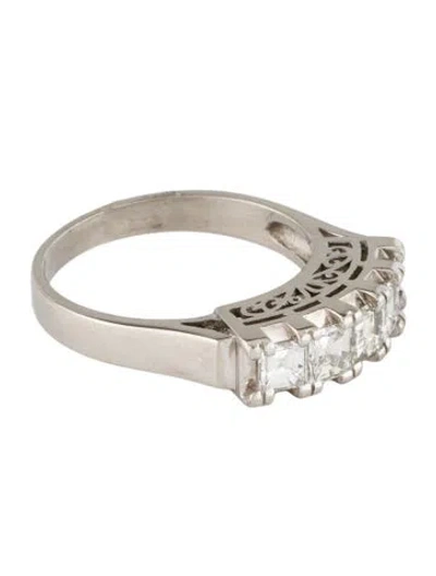 Pre-owned Ring Platinum 1.00ctw Diamond Band In Multi