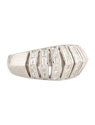 Pre-owned Ring Platinum 1.00ctw Diamond Band  In Multi