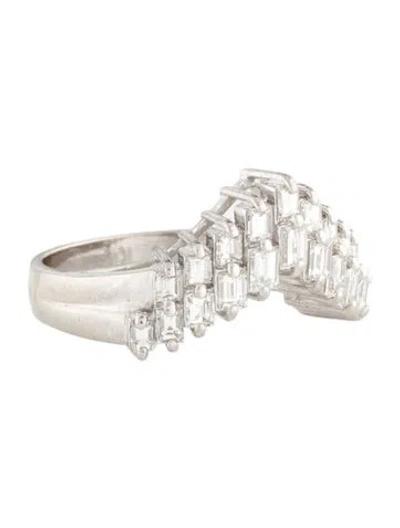 Pre-owned Ring Platinum 1.00ctw Diamond Wedding Band In Multi
