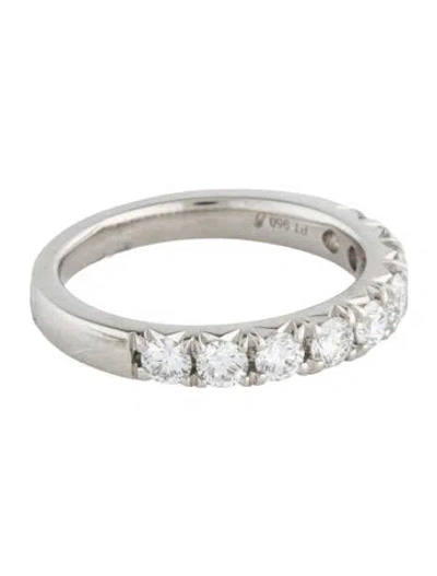 Pre-owned Ring Platinum 1.00ctw Lab-grown Diamond Band In Multicolor