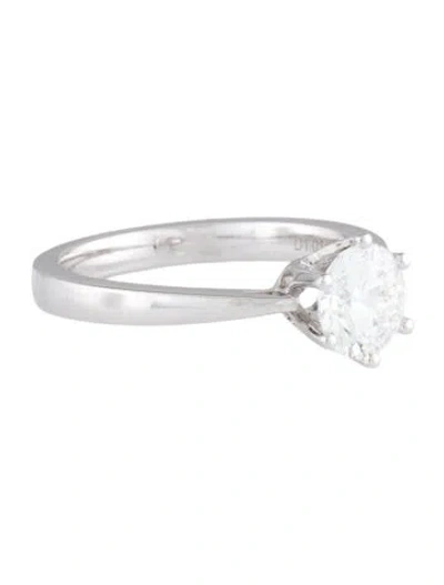 Pre-owned Ring Platinum 1.01ct Lab-grown Diamond Engagement  In Multi
